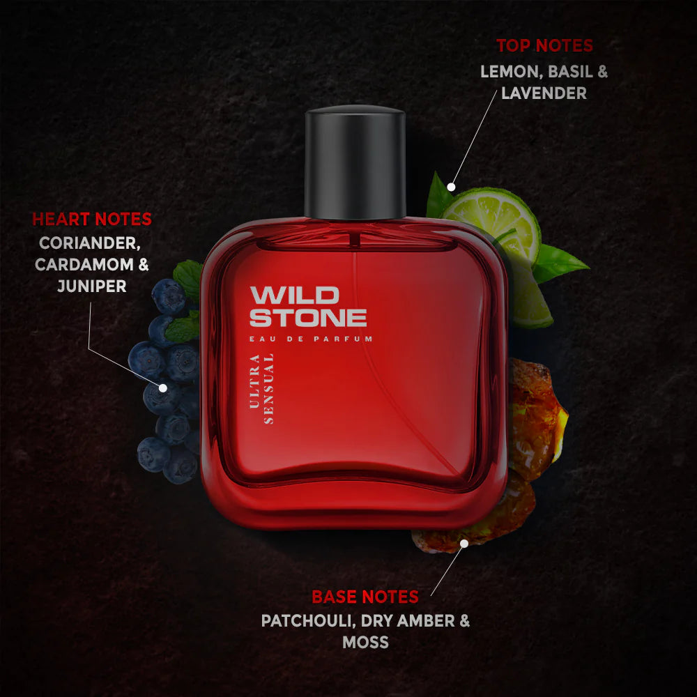 Wild Stone Ultra Sensual Perfume for Men, 100ml