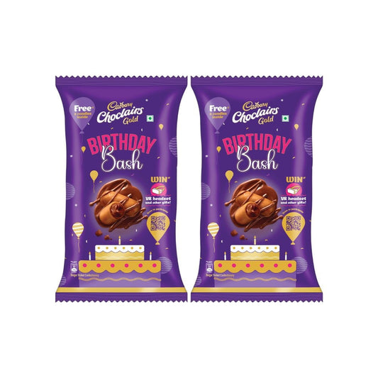 Cadbury Choclairs Gold Candy - Pack of 2 : 2 x 546 g (105 x 5.2 g)