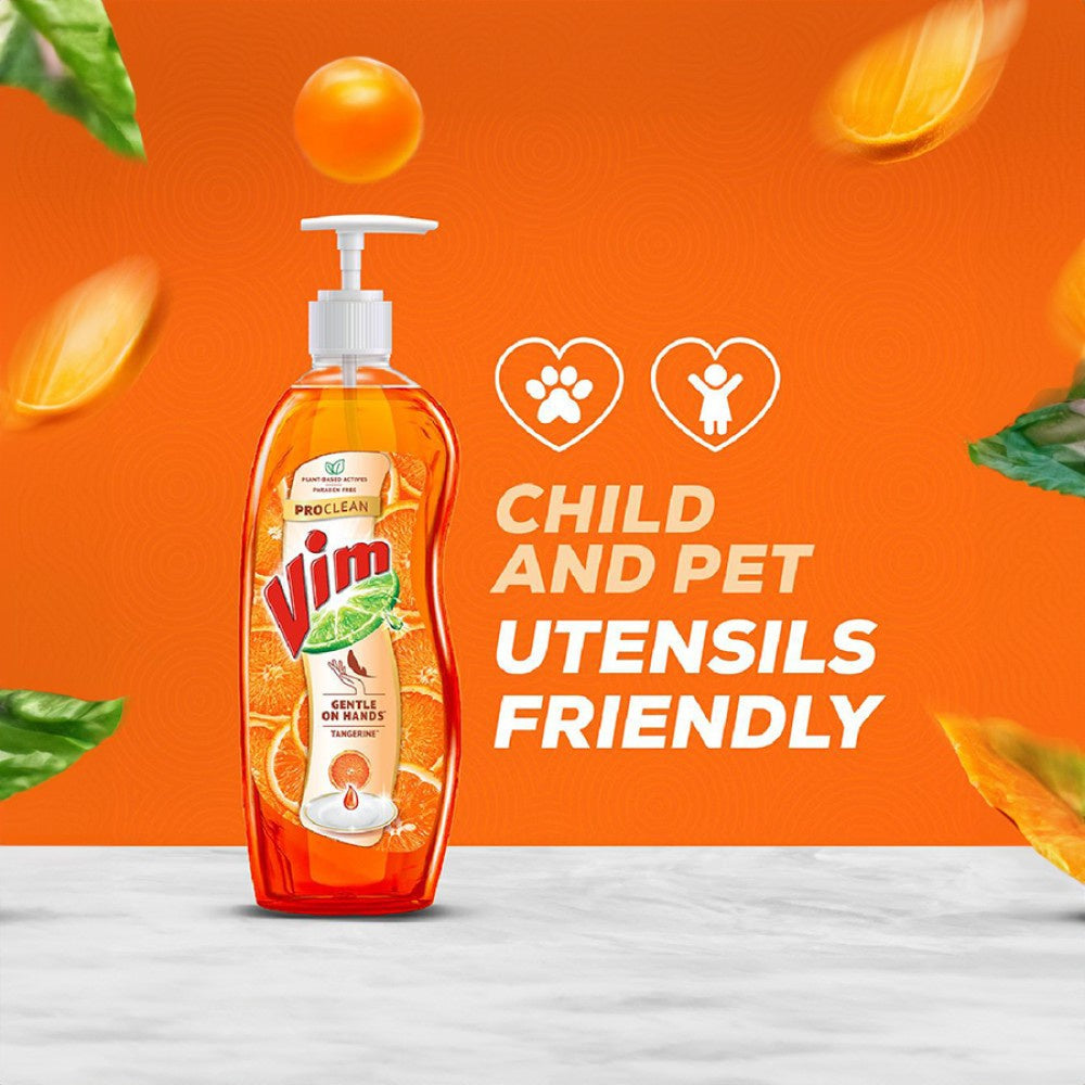 Vim ProClean Dishwash Gel (Tangerine) : 750 ml