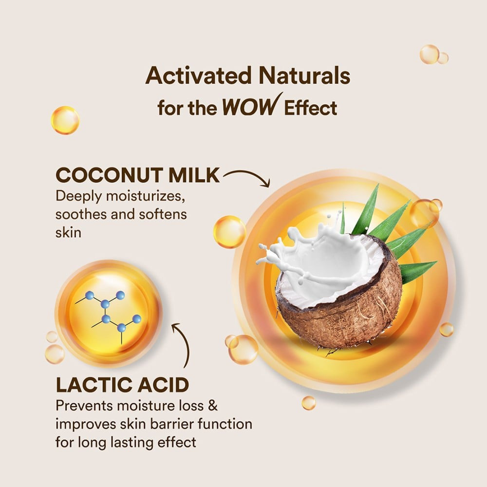 Wow Skin Science Coconut Milk with Lactic Acid Body Lotion : 400 ml