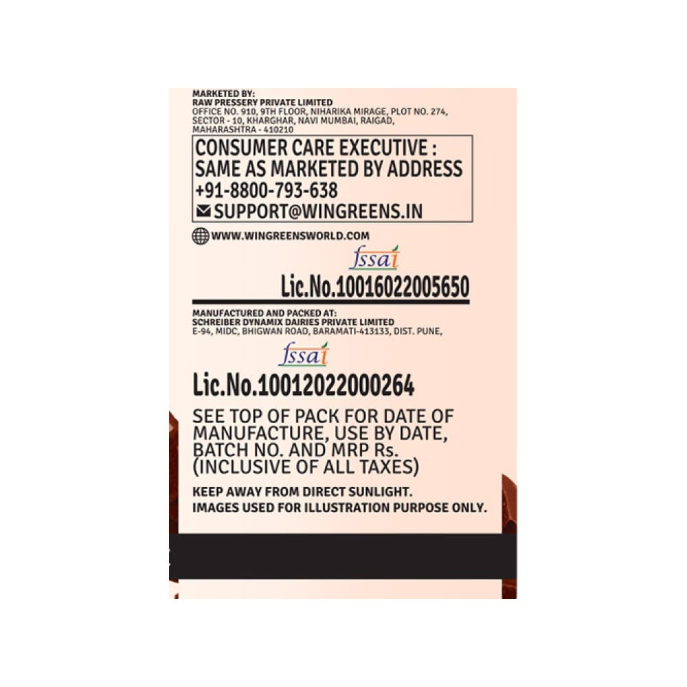 Raw Pressery Cacao Almond Beverage : 1 ltr