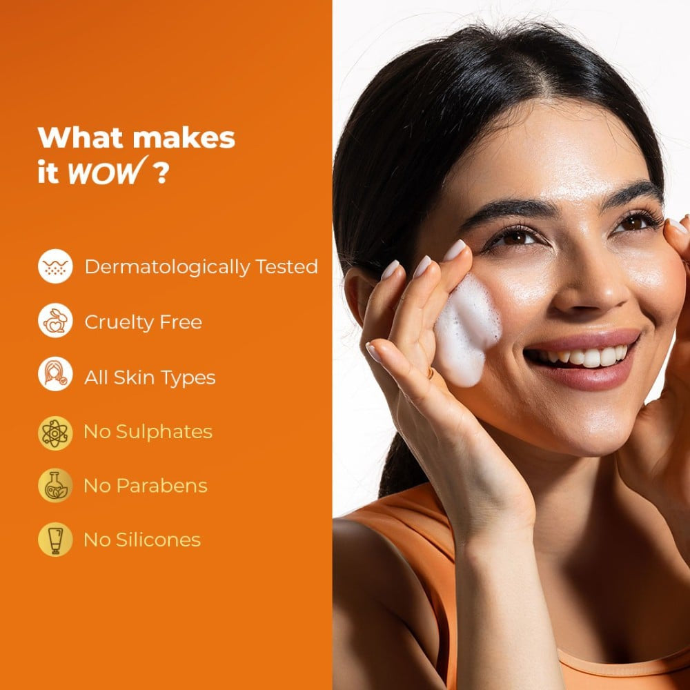 Wow Skin Science Brightening Vitamin C Foaming Face Wash : 150 ml