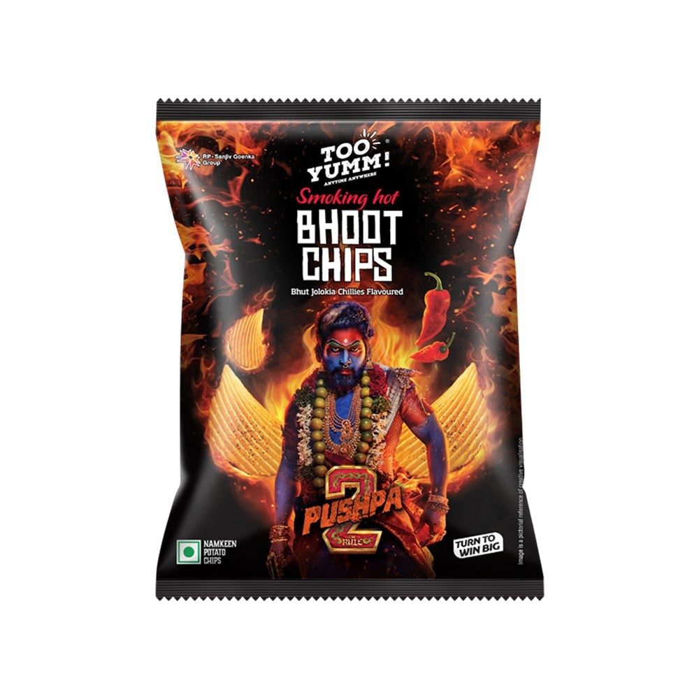Too Yumm Smoking Hot Bhoot Potato Chips (Bhut Jolokia Chillies) : 82 g
