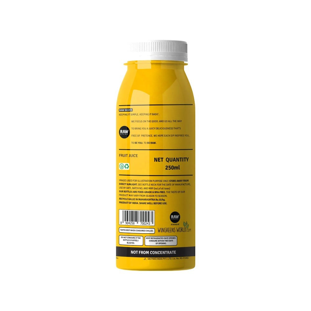 Raw Pressery Valencia Orange Juice : 250 ml