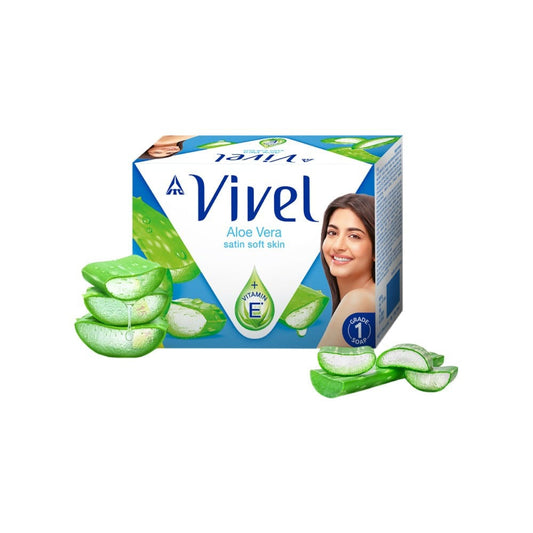 Vivel Aloe Vera Bathing Soap - Pack of 4 : 4 x 150 g