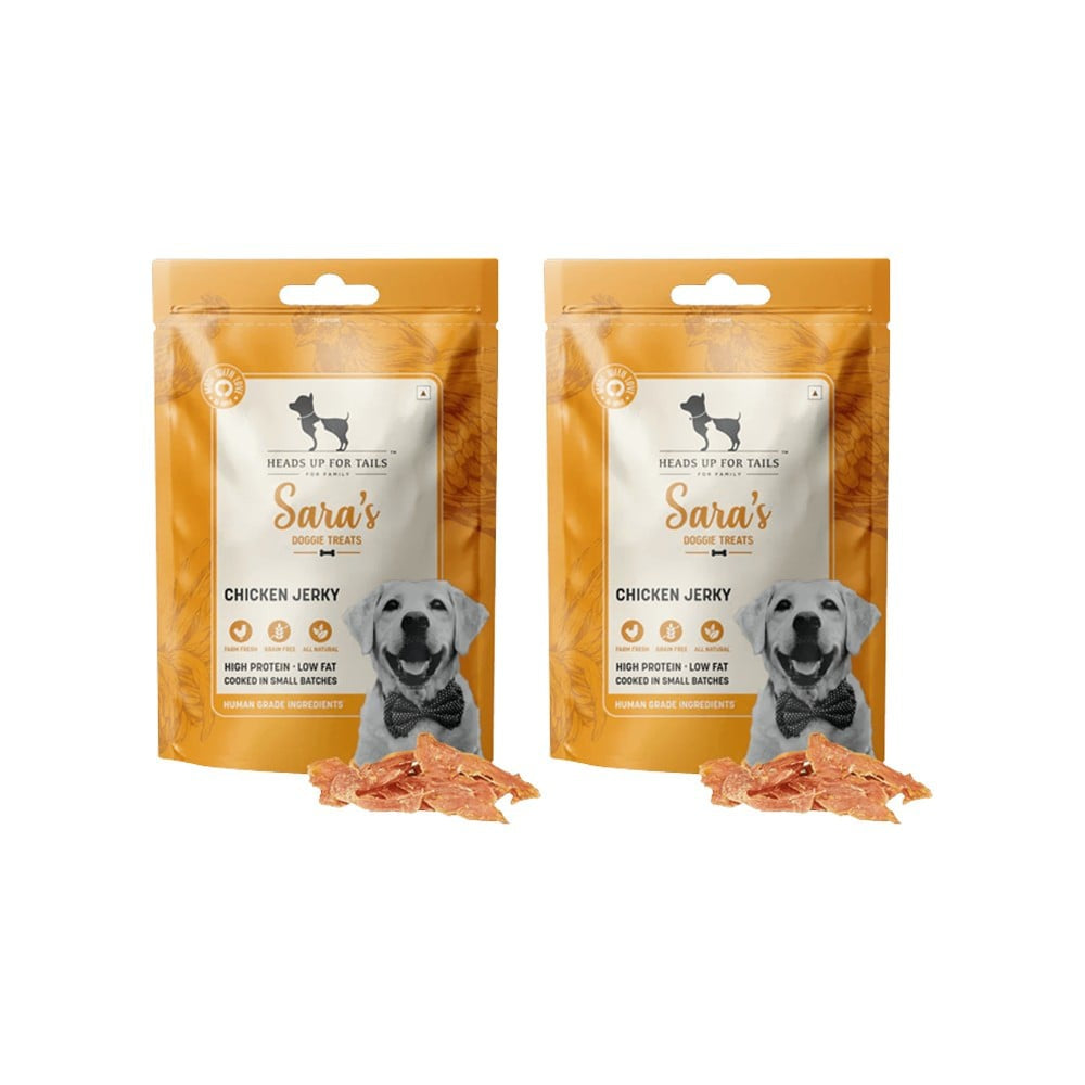 HUFT Sara's Chicken Jerky Treat With High Protein - Pack of 2 : 2 x 70 g