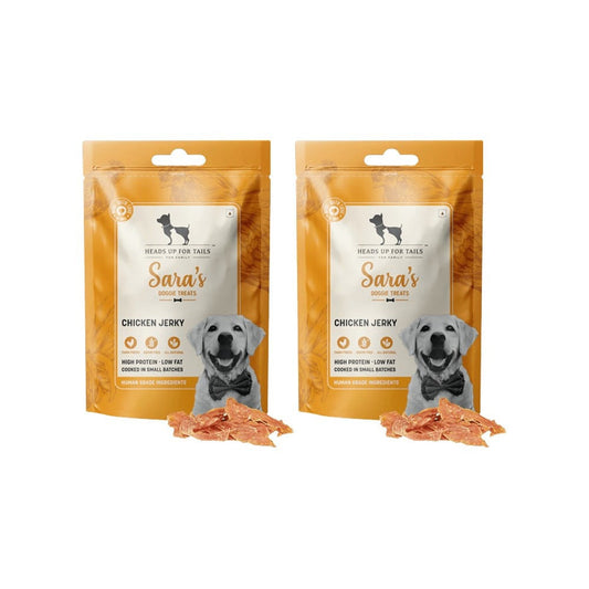 HUFT Sara's Chicken Jerky Treat With High Protein - Pack of 2 : 2 x 70 g