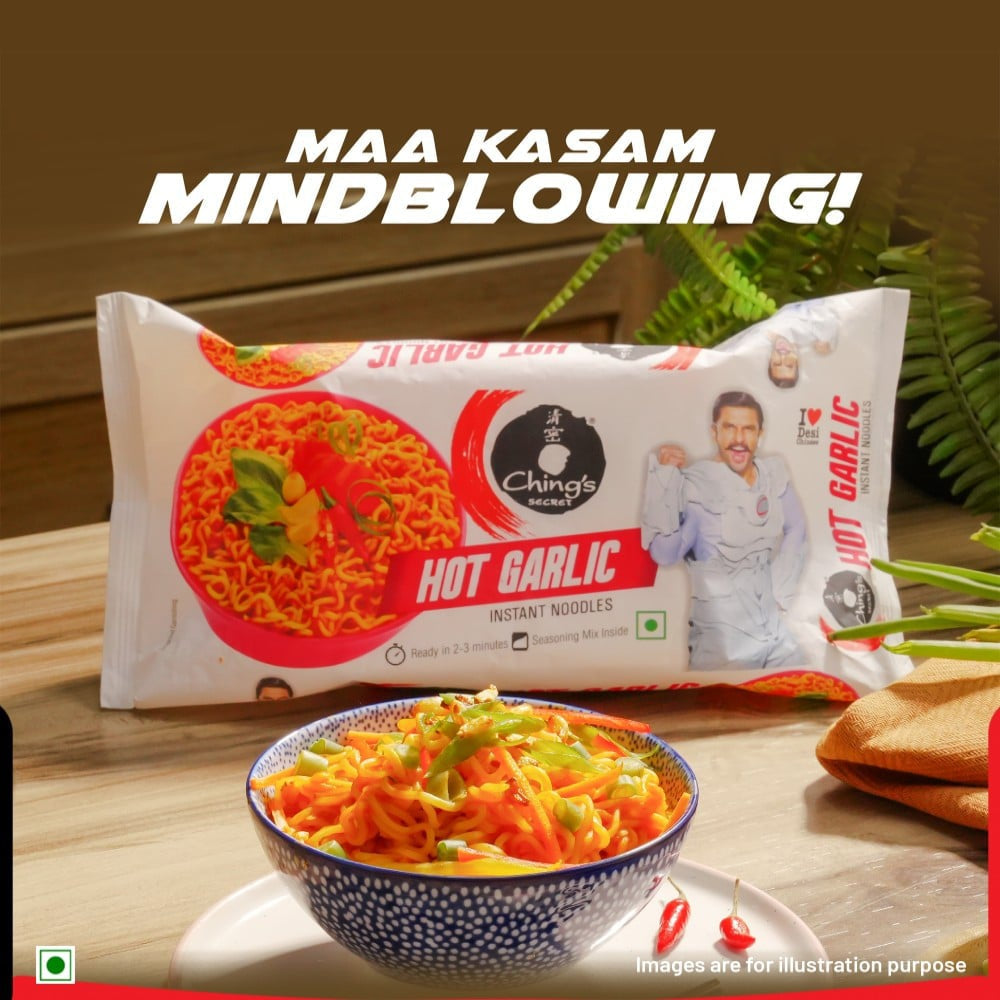 Ching's Secret Hot Garlic Flavoured Instant Noodles : 240 g