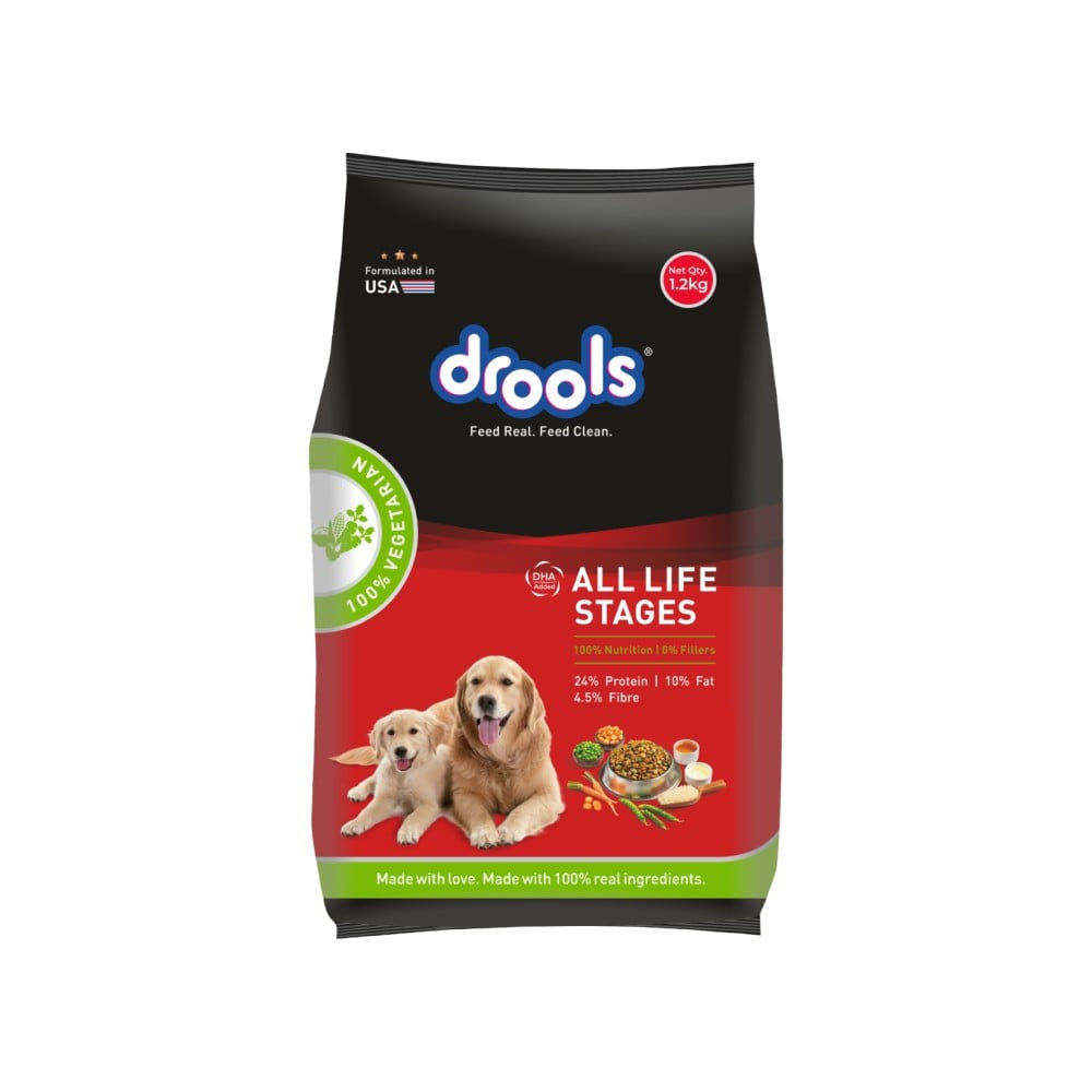 Drools All Life Stages Dry Dog Veg Food : 1.2 kg