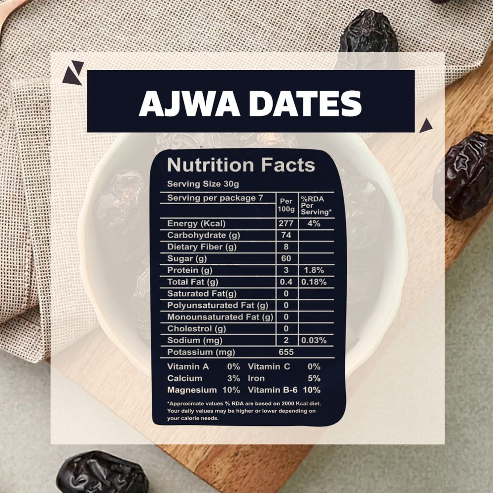 Wonderland Foods Ajwa Dates (Khajur) : 200 g