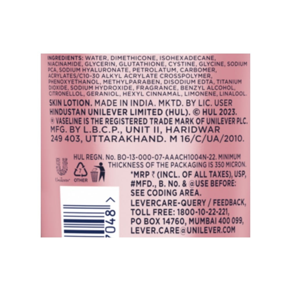 Vaseline Gluta Hya Dewy Radiance Serum Body Lotion : 200 ml