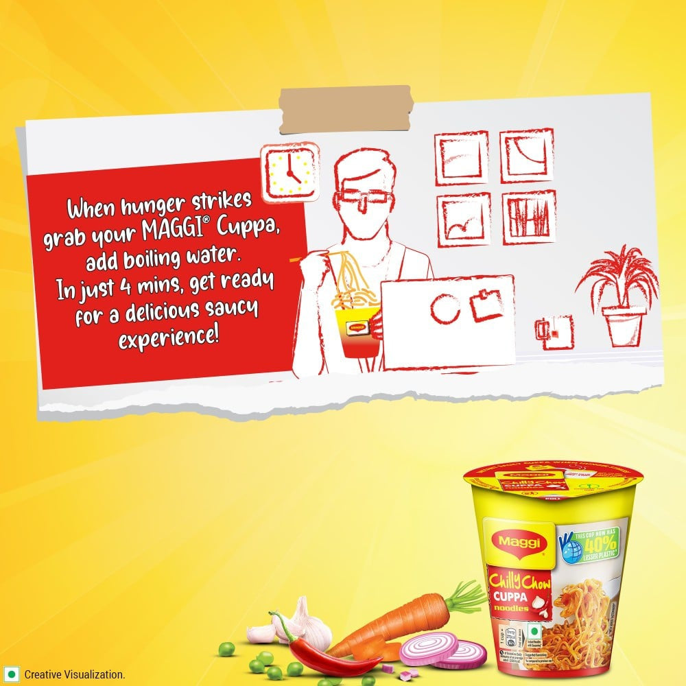 Maggi Cuppa Chilly Chow Cup Noodles : 70 g