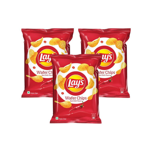 Lay's Wafer Style - Sundried Chilli Potato Chips - Pack of 3 : 3 x 40 g