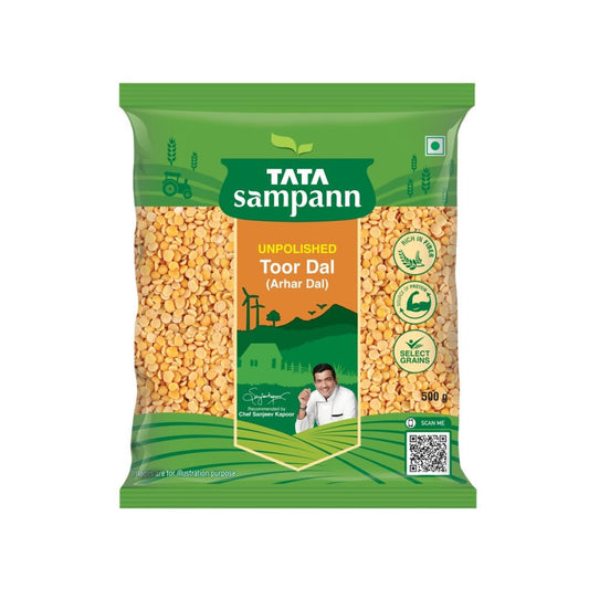 Tata Sampann Unpolished Toor Dal/Toor Dal : 500 g