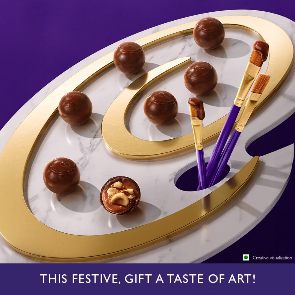 Cadbury Studio Brownie Aux Noix Signature Pralines Chocolate Gift Pack : 130 g (10 x 13 g)