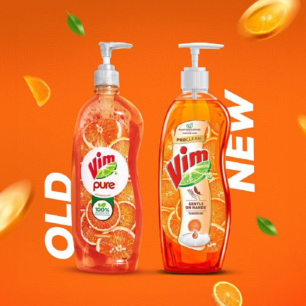 Vim ProClean Dishwash Gel (Tangerine) : 750 ml