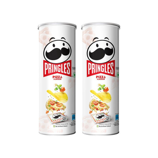 Pringles Pizza Flavoured Potato Chips - Pack of 2 : 2 x 102 g