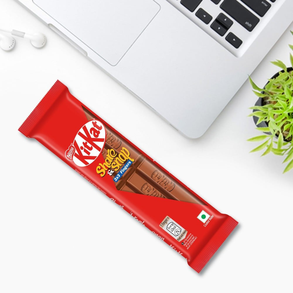 Nestle KitKat Share & Snap 2x3 Fingers Wafer Chocolate - Pack of 2 : 2 x 57 g