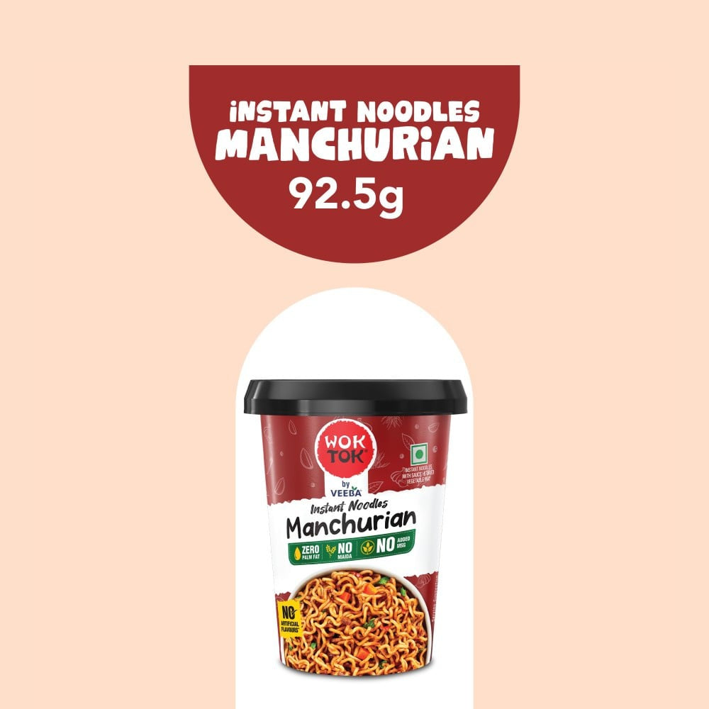 Wok Tok by Veeba Manchurian Instant Cup Noodles : 92.5 g