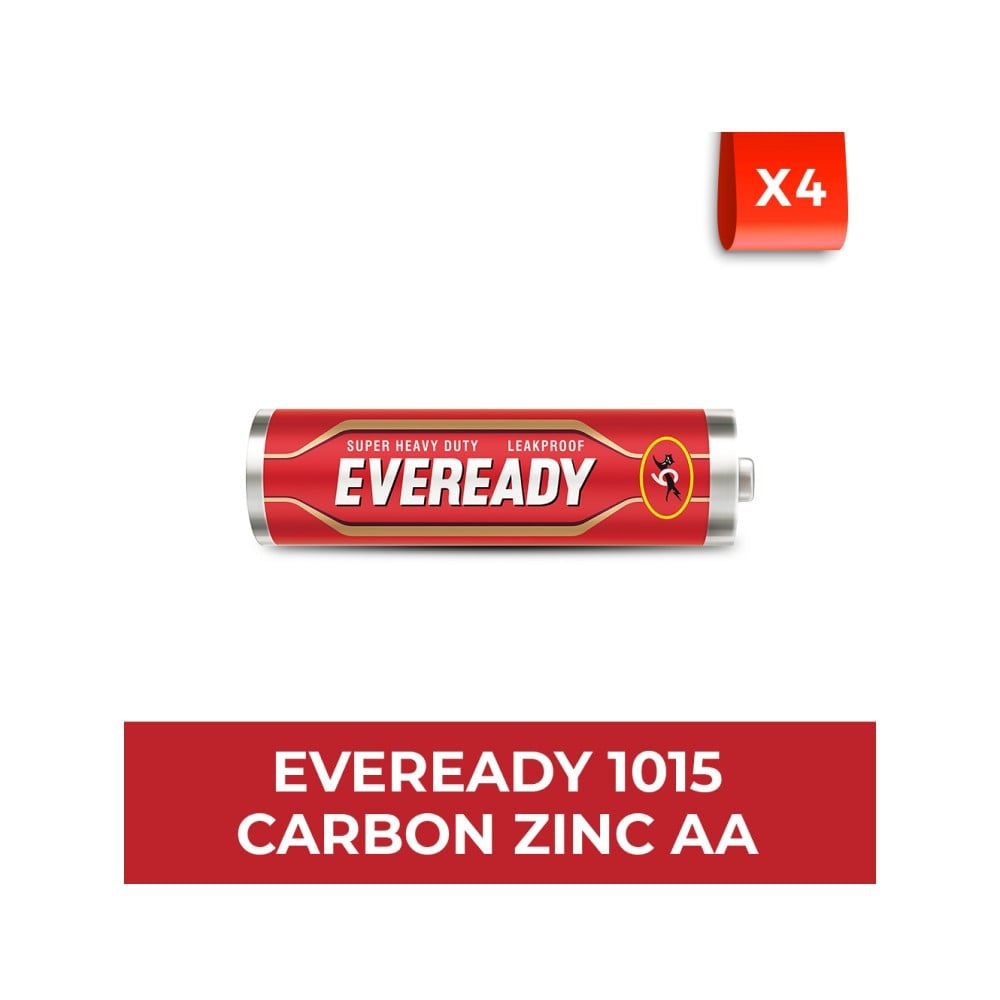Eveready AA Carbon Zinc Battery : 4 units