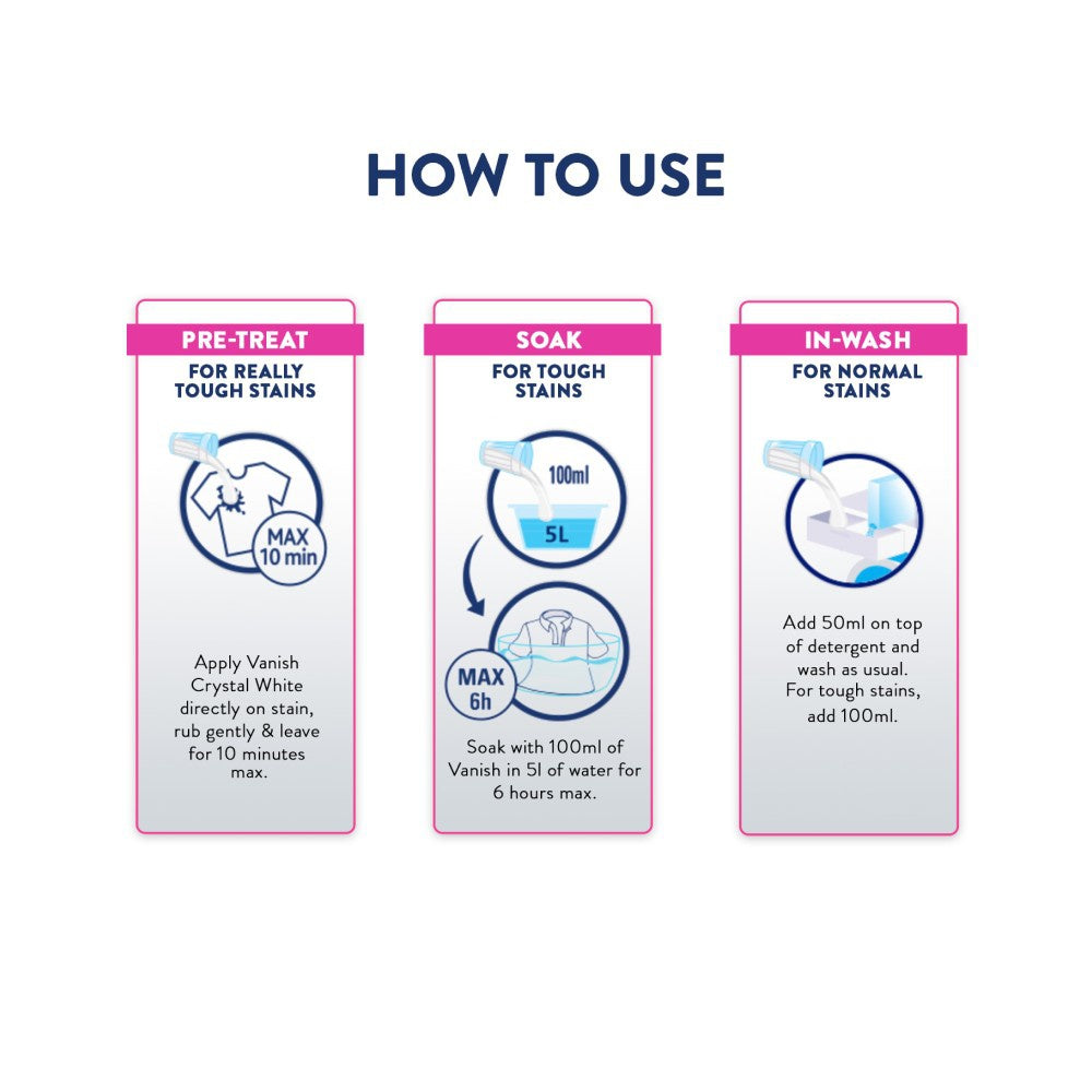 Vanish Oxi Action Stain Remover : 800 ml