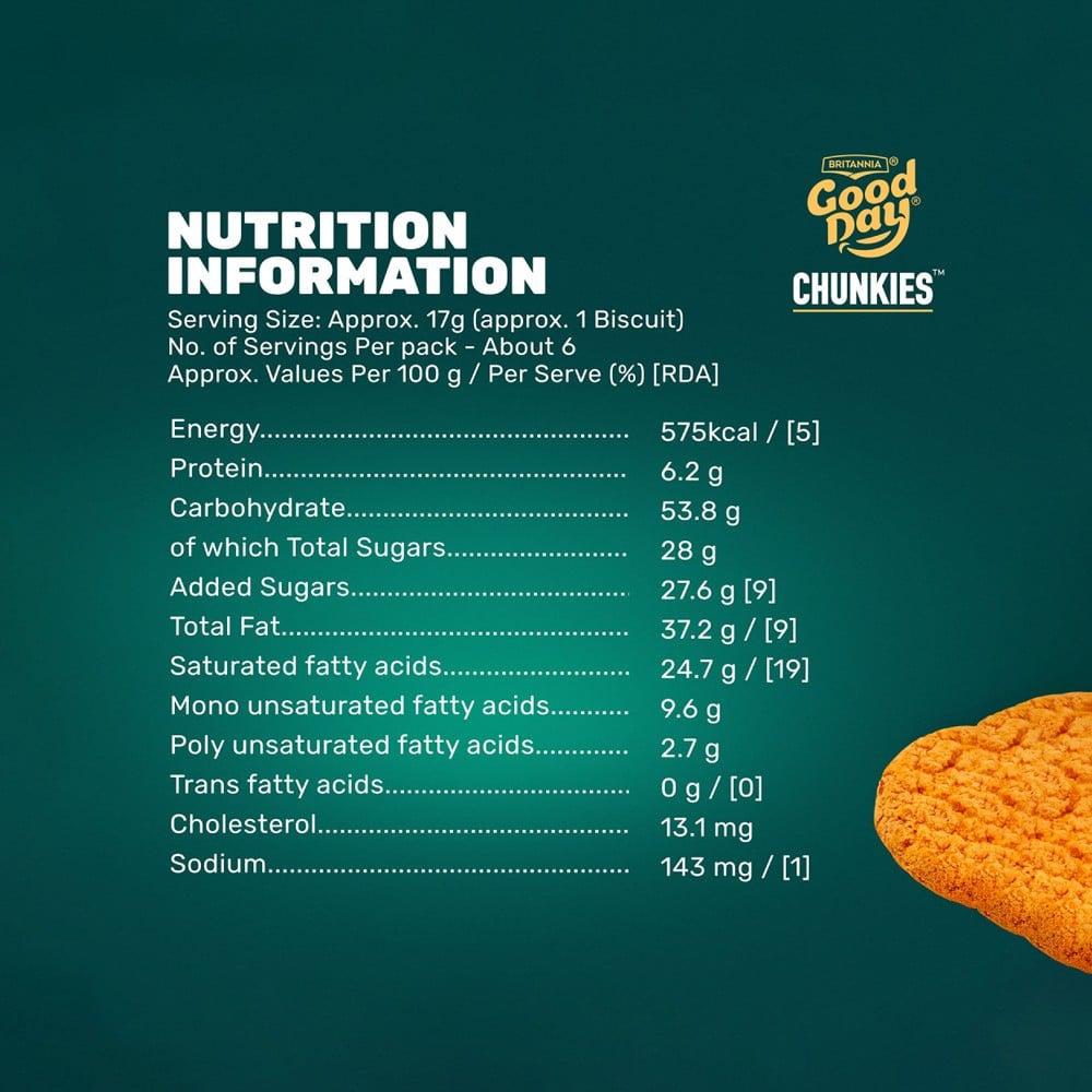 Britannia Good Day Chunkies Tropical Coconut Cookies : 100 g