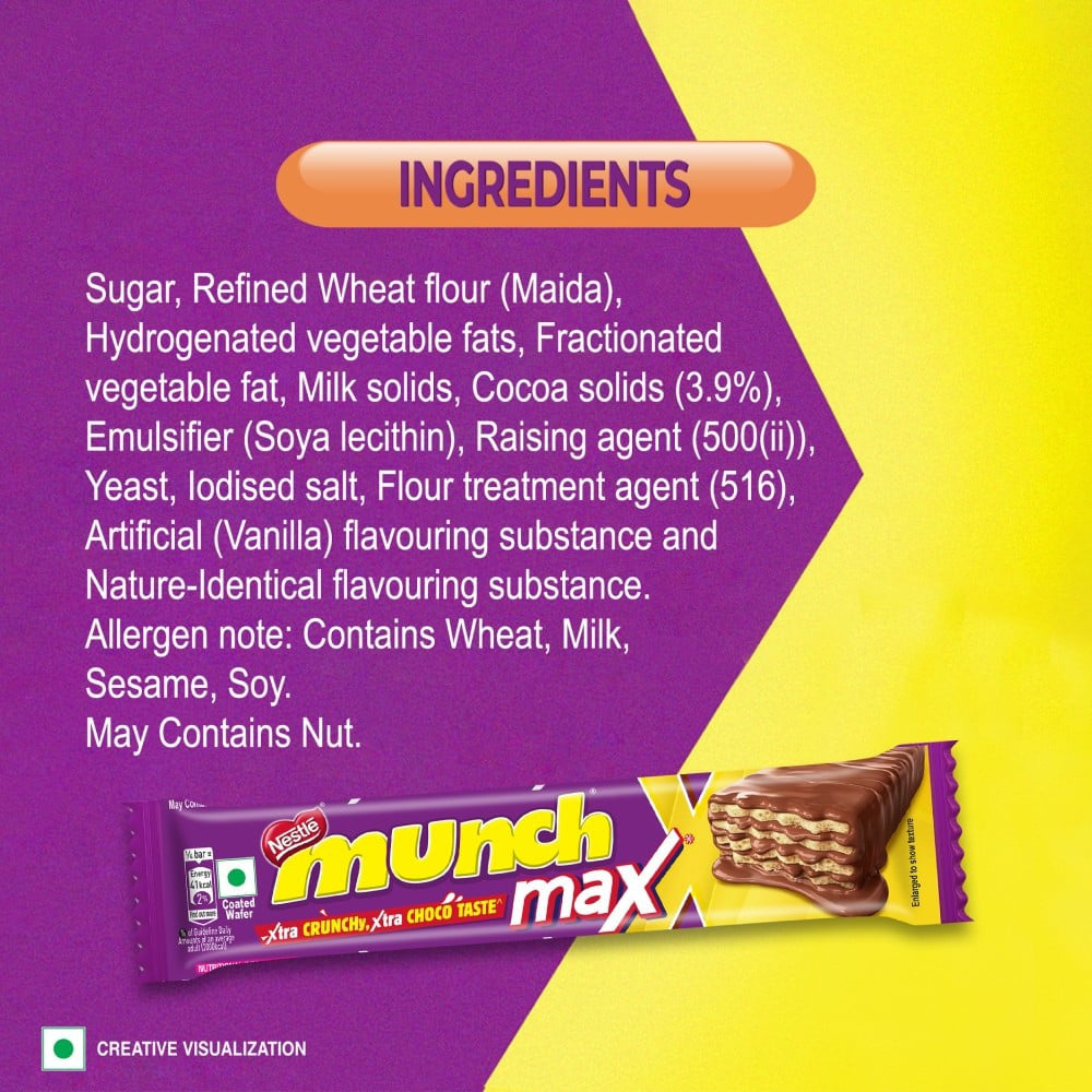 Nestle Munch Max Wafer Chocolate Pack : 3 x 38.5 g