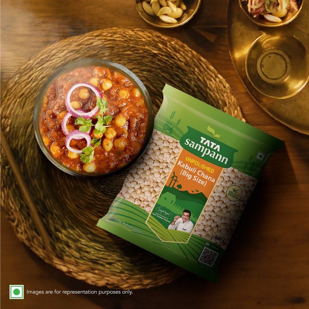Tata Sampann Unpolished Kabuli Chana (Big Size) : 1 kg