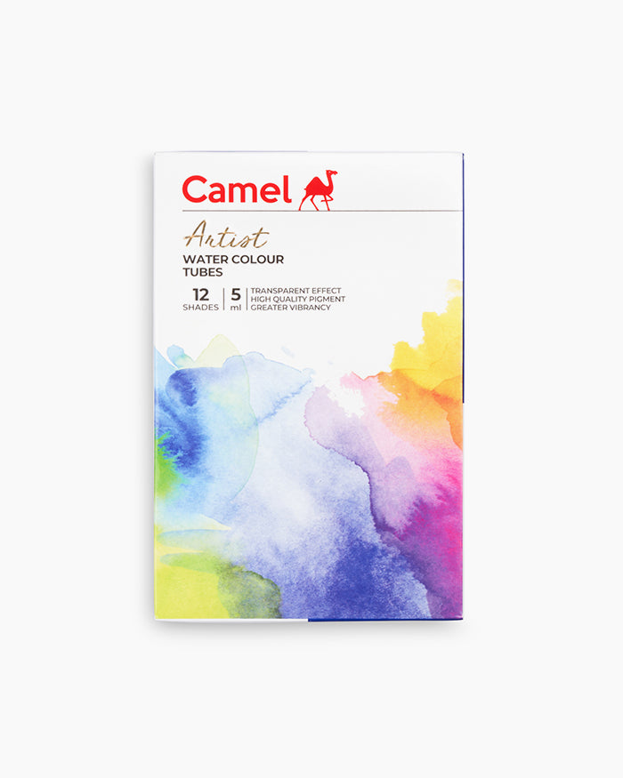 Camel Artist Water Colours - Assorted Pack of 12 Shades (5ml Tubes)