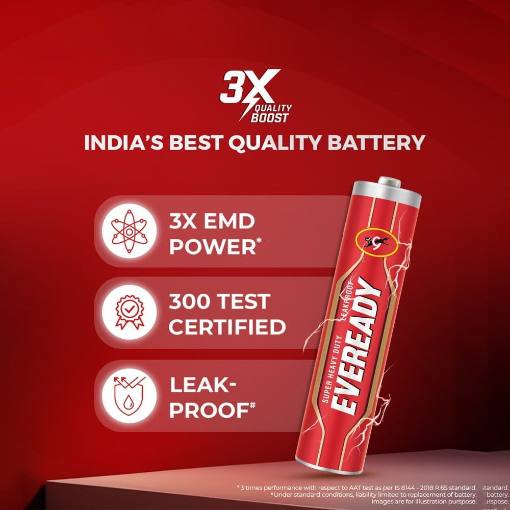 Eveready AAA Carbon Zinc Battery : 10 units