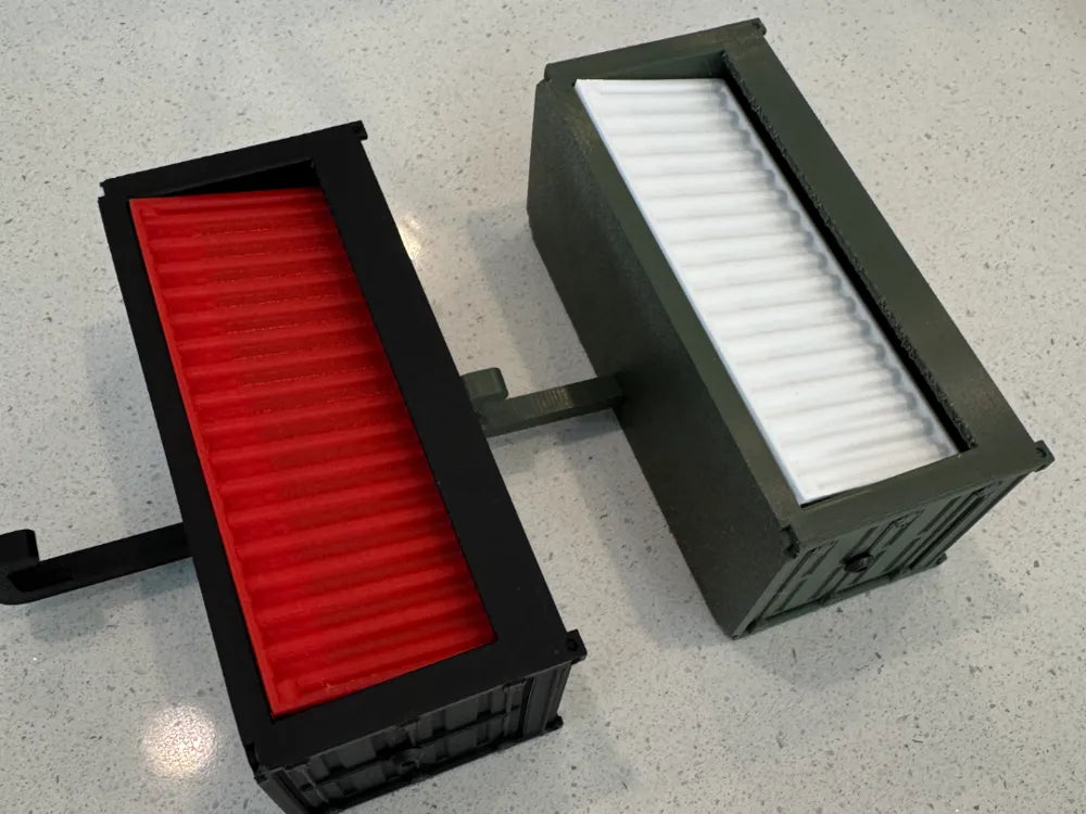 Garage Door Key Holder – Compact Wall/Desk Organizer (100×60×20 mm)