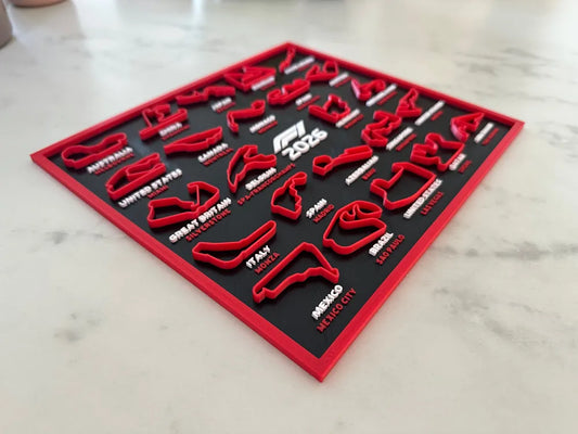 F1-Style 2026 Race Calendar with Venue Details – 24 x 20 cm