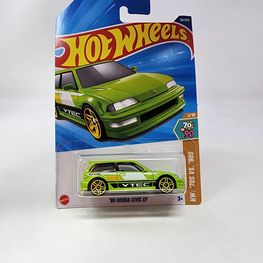 90 Honda Civic EF (Green) – Hot Wheels 2025 by Mattel
