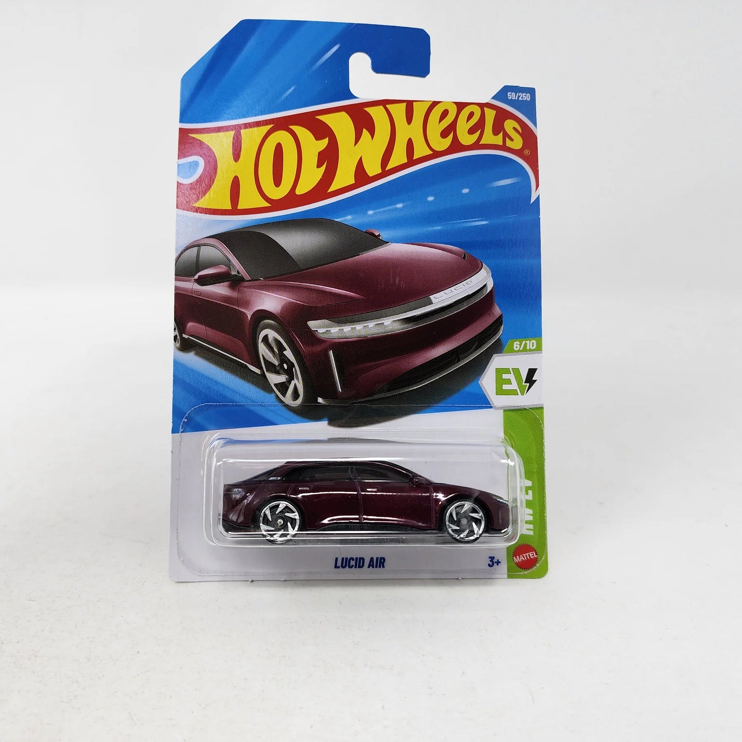 Lucid Air (Maroon) – Hot Wheels 2026 Imported by Mattel