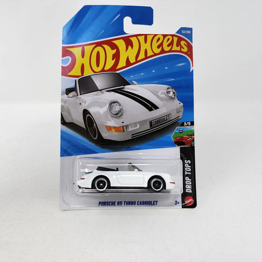 Porsche 911 Turbo Cabriolet (White) – Hot Wheels Imported by Mattel