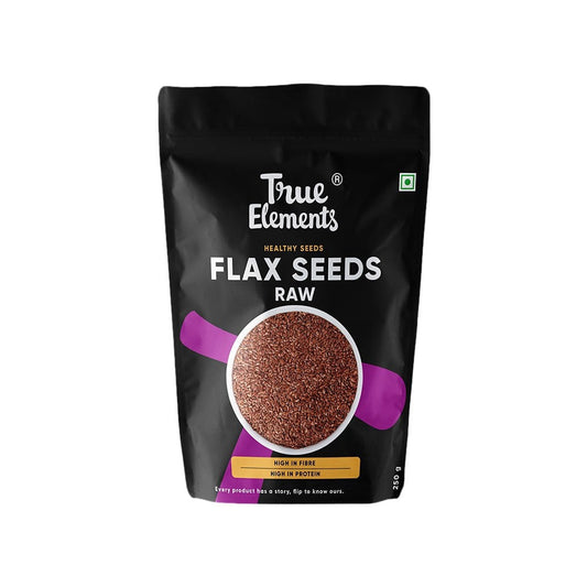True Elements Flax Seeds - Fibre and Protein Rich : 250 g