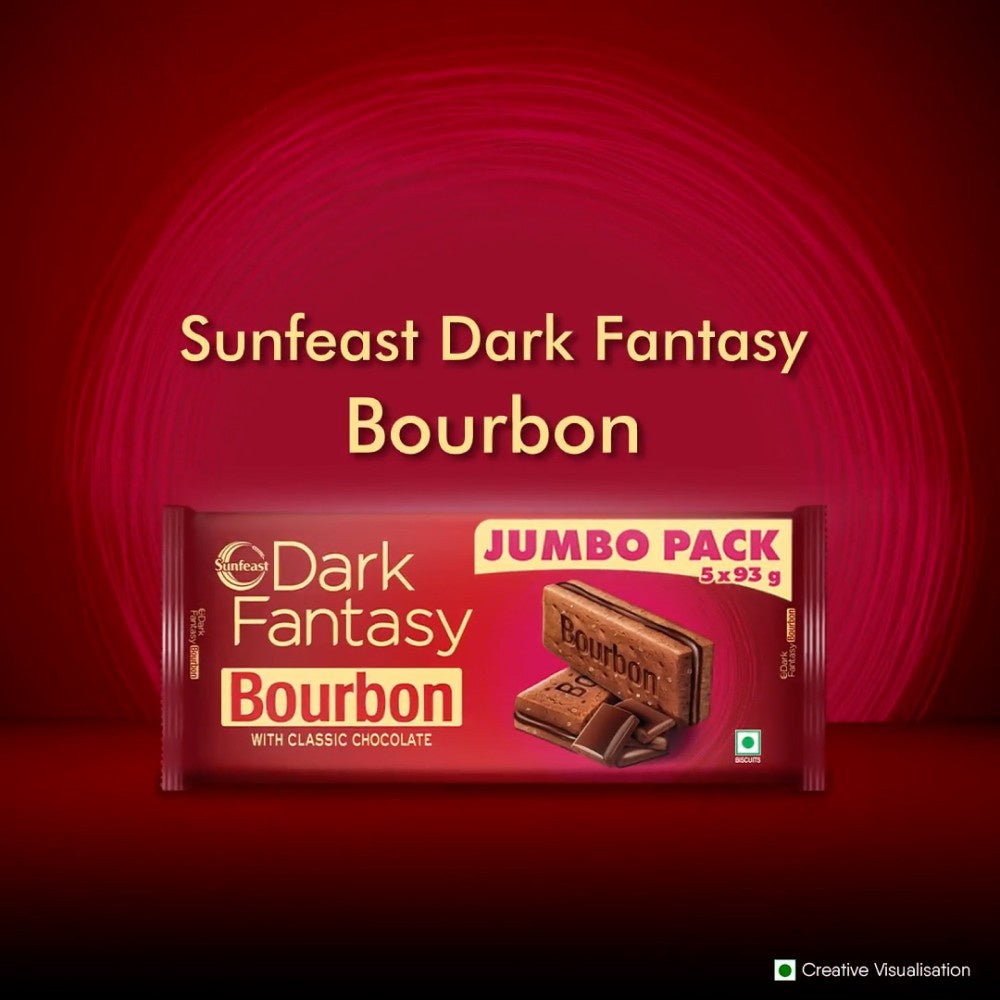 Sunfeast Dark Fantasy Bourbon Biscuits : 465 g