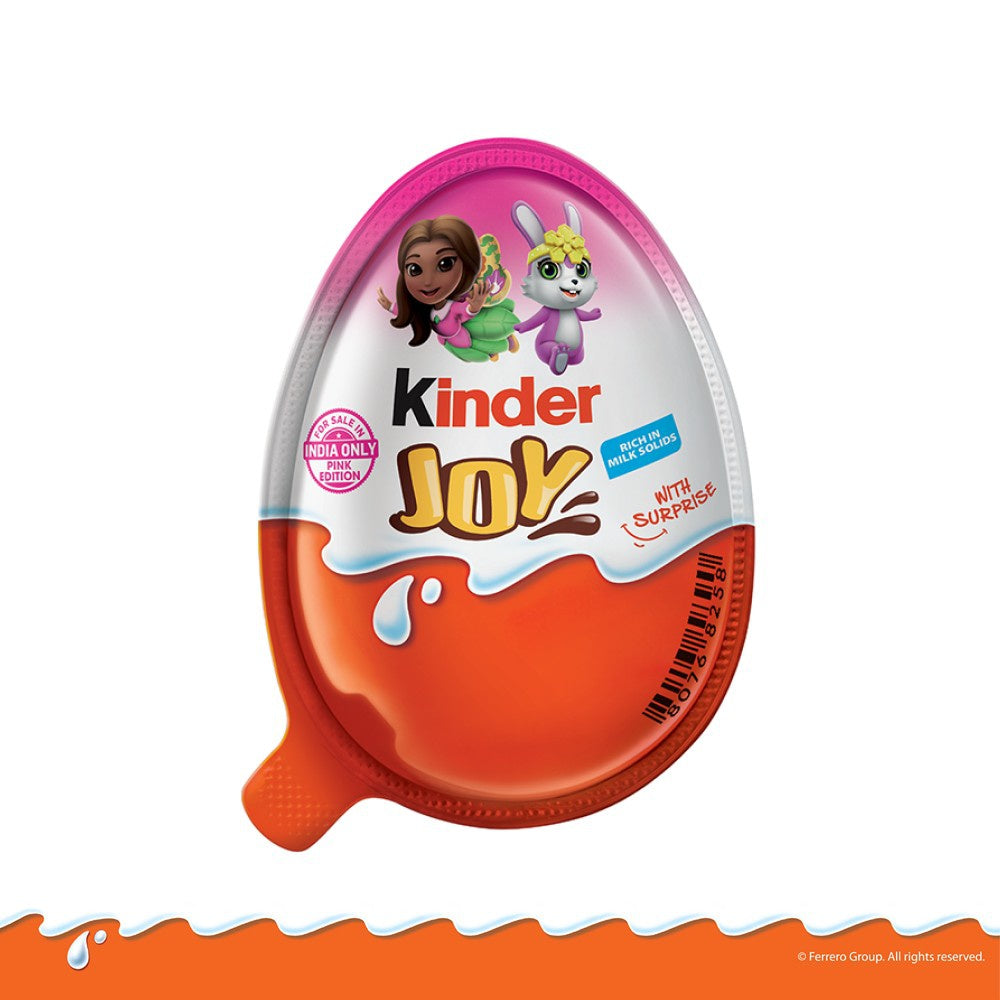 Kinder Joy Shaped Chocolate Pack (Pink Edition) : 1 pack (3 x 20 g)