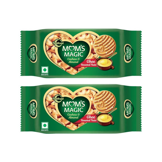 Sunfeast Mom's Magic Cashew & Almond Cookies - Pack of 2 : 2 x 200 g