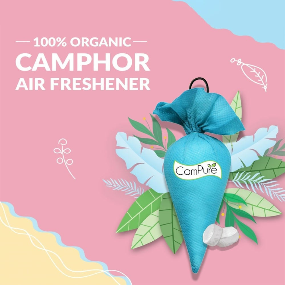CamPure Camphor Car Freshener Cone - Original : 60 g
