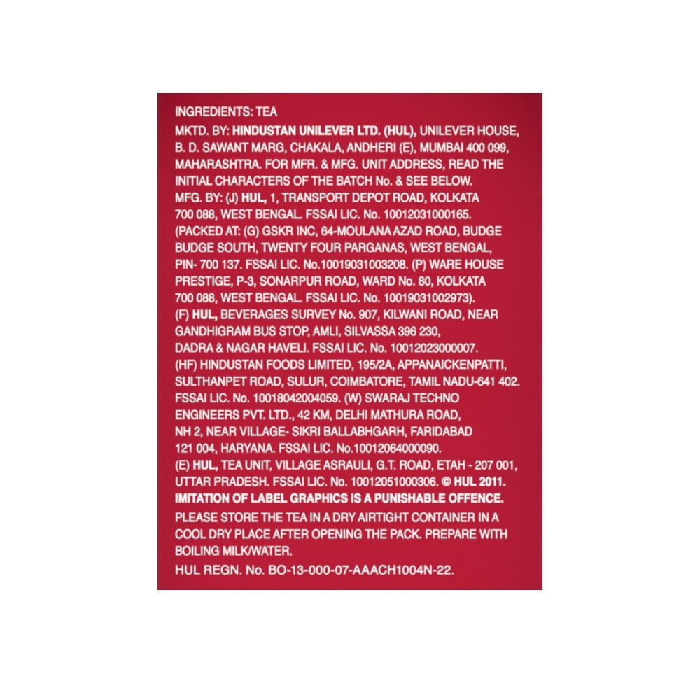 Brooke Bond Red Label Tea : 250 g