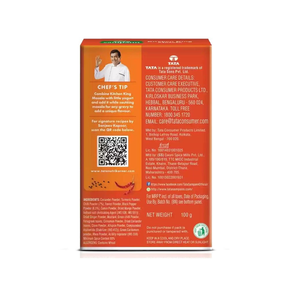 Tata Sampann Kitchen King Masala with Natural Oils : 100 g