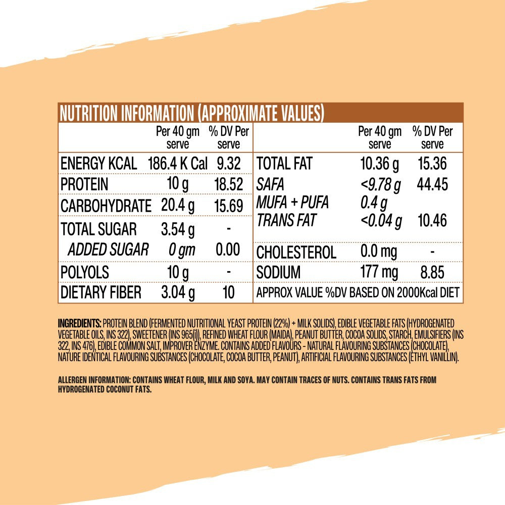 SuperYou Choco Peanut Butter Wafer Protein Bar : 40 g