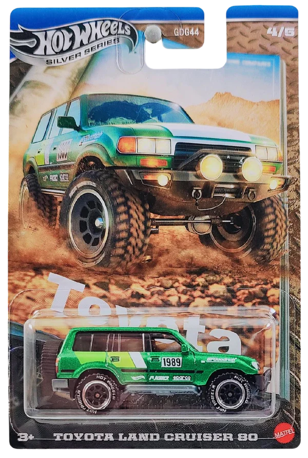 Toyota Land Cruiser 80 (Green) – Hot Wheels 2025 by Mattel (Silver Series)