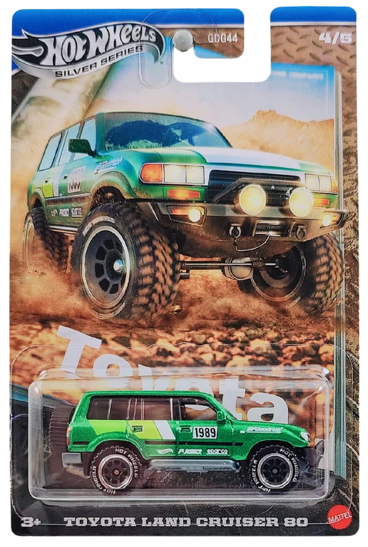 Toyota Land Cruiser 80 (Green) – Hot Wheels 2025 by Mattel (Silver Series)