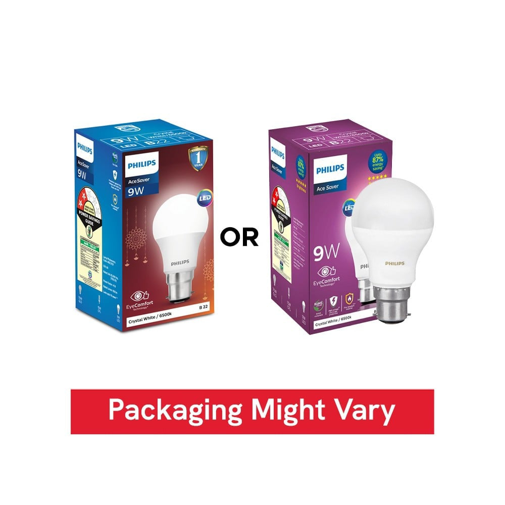 Philips Lighting 9W LED Bulb (Crystal White) : 1 unit