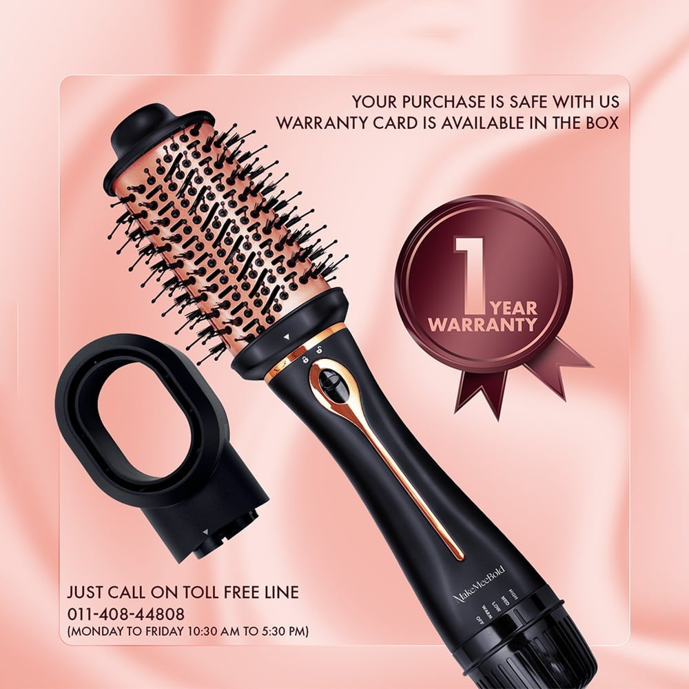 MakeMeeBold 3-in-1 Hot Air Brush by Urban Yog : 1 unit
