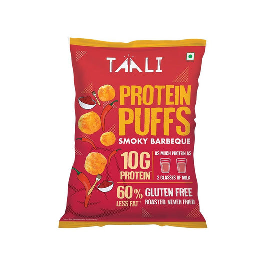 Taali Smoky Barbeque Protein Puffs : 60 g