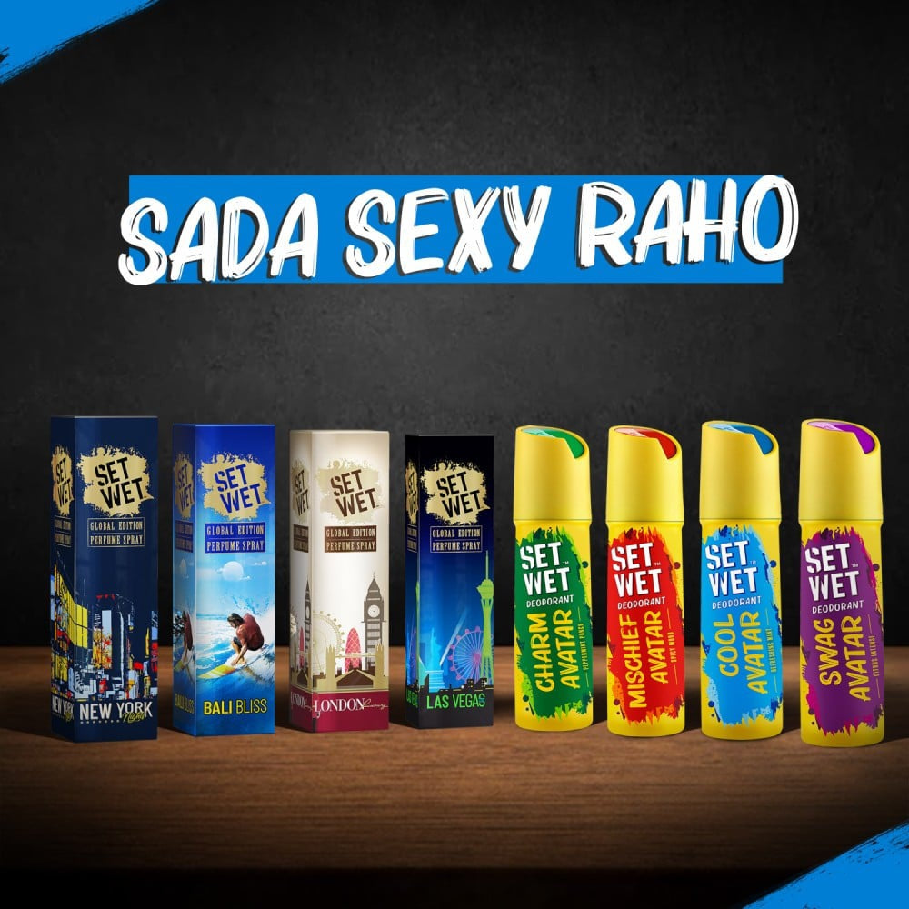 Set Wet Cool Avatar Body Spray Perfume & Men's Deodorant : 150 ml