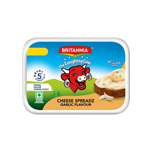 Britannia Laughing Cow Roasted Garlic Cheese Spread : 180 g